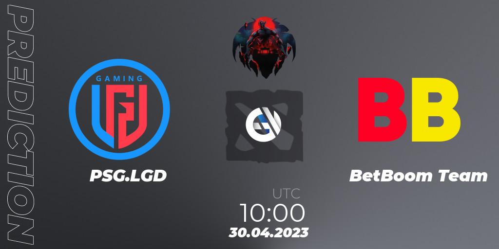 Prognose für das Spiel PSG.LGD VS BetBoom Team. 30.04.23. Dota 2 - The Berlin Major 2023 ESL - Group Stage