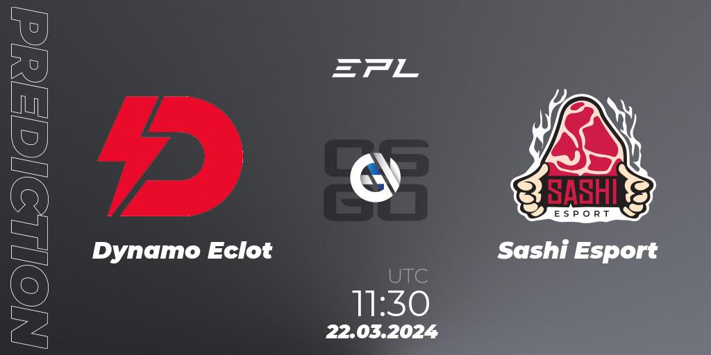Prognose für das Spiel Dynamo Eclot VS Sashi Esport. 22.03.24. CS2 (CS:GO) - European Pro League Season 16: Division 2