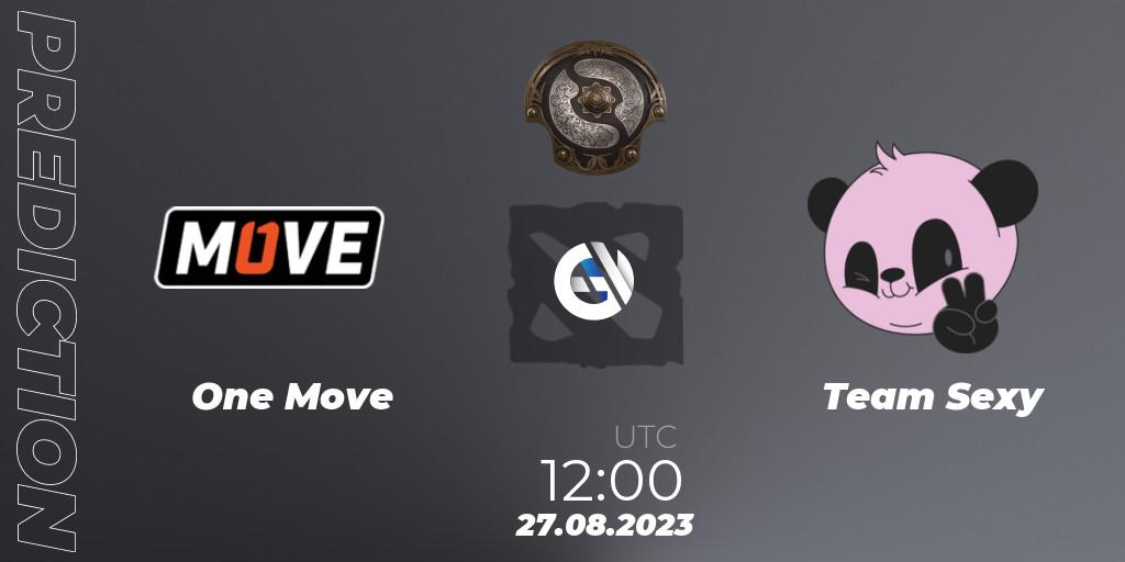 Prognose für das Spiel One Move VS Team Sexy. 22.08.23. Dota 2 - The International 2023 - Eastern Europe Qualifier