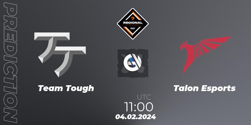 Prognose für das Spiel Team Tough VS Talon Esports. 04.02.2024 at 12:20. Dota 2 - RES Regional Series: SEA #1