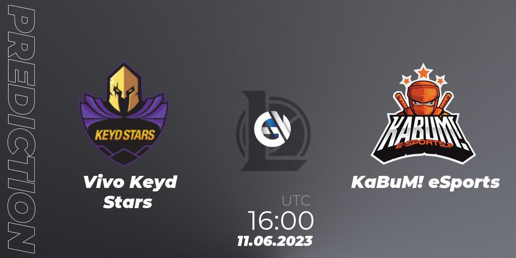 Prognose für das Spiel Vivo Keyd Stars VS KaBuM! eSports. 11.06.23. LoL - CBLOL Split 2 2023 Regular Season