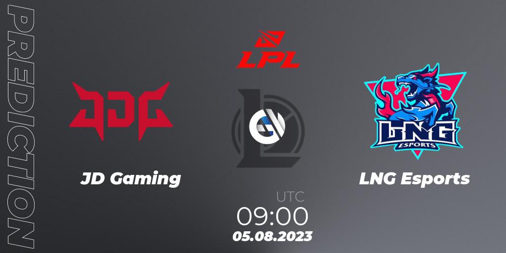 Prognose für das Spiel JD Gaming VS LNG Esports. 05.08.23. LoL - LPL Summer 2023 - Playoffs