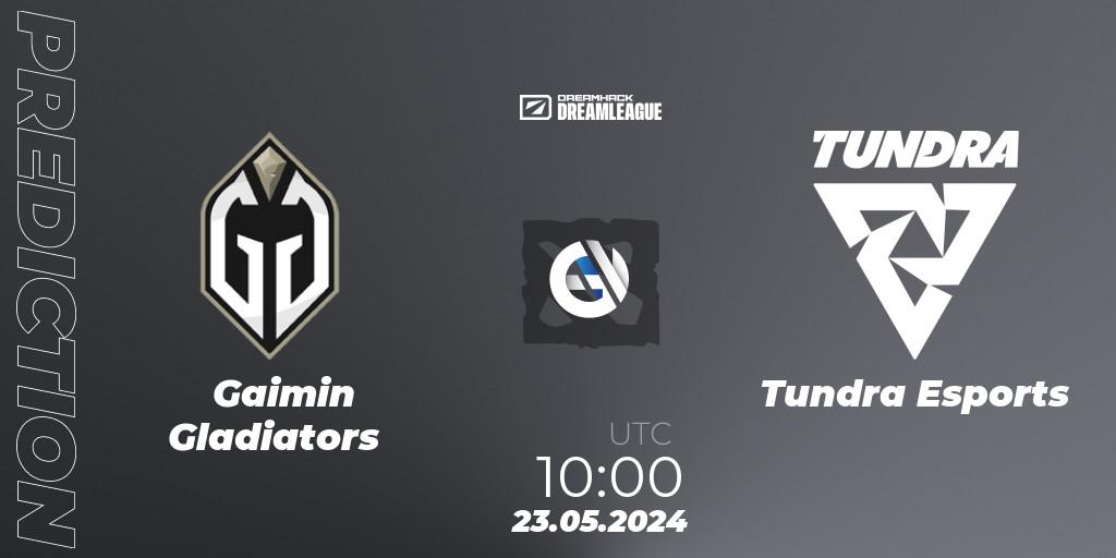 Prognose für das Spiel Gaimin Gladiators VS Tundra Esports. 23.05.2024 at 10:00. Dota 2 - DreamLeague Season 23