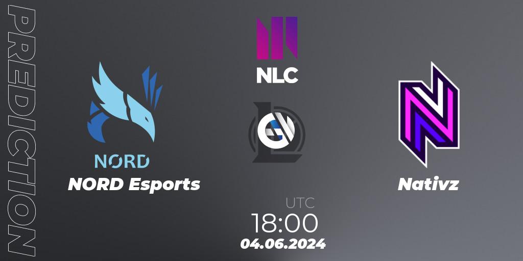 Prognose für das Spiel NORD Esports VS Nativz. 26.06.2024 at 18:00. LoL - NLC 1st Division Summer 2024