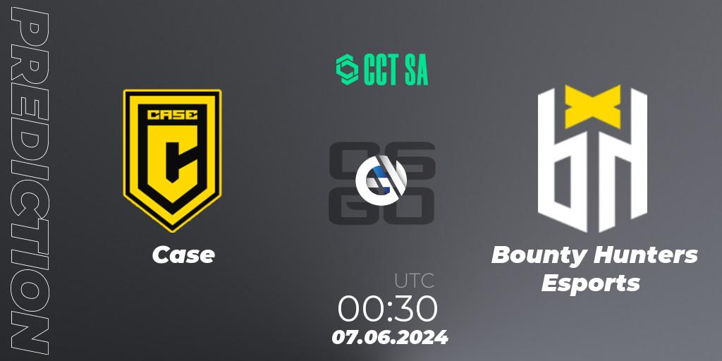 Prognose für das Spiel Case VS Bounty Hunters Esports. 07.06.2024 at 00:30. Counter-Strike (CS2) - CCT Season 2 South America Series 1