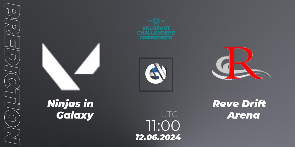 Prognose für das Spiel Ninjas in Galaxy VS Reve Drift Arena. 12.06.2024 at 11:00. VALORANT - VALORANT Challengers 2024 Malaysia and Singapore: Split 2