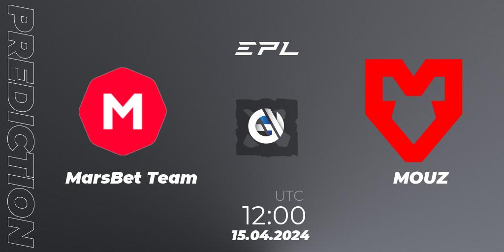 Prognose für das Spiel MarsBet Team VS MOUZ. 15.04.24. Dota 2 - European Pro League Season 17
