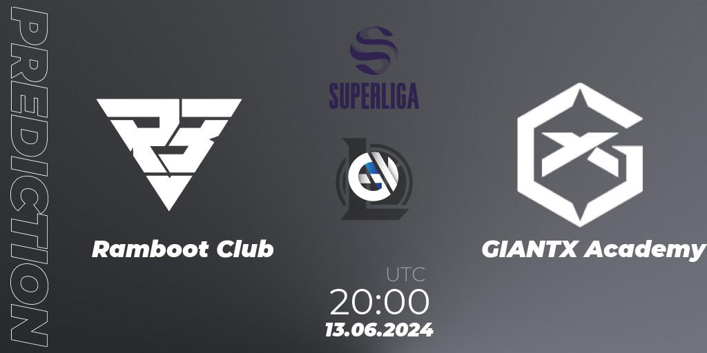 Prognose für das Spiel Ramboot Club VS GIANTX Academy. 13.06.2024 at 20:00. LoL - LVP Superliga Summer 2024