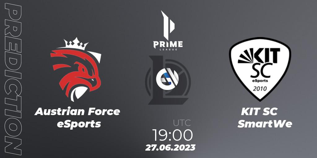 Prognose für das Spiel Austrian Force eSports VS KIT SC SmartWe. 27.06.2023 at 19:00. LoL - Prime League 2nd Division Summer 2023