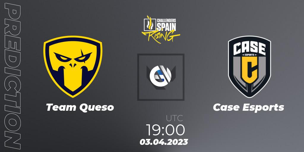 Prognose für das Spiel Team Queso VS Case Esports. 03.04.23. VALORANT - VALORANT Challengers 2023 Spain: Rising Split 2