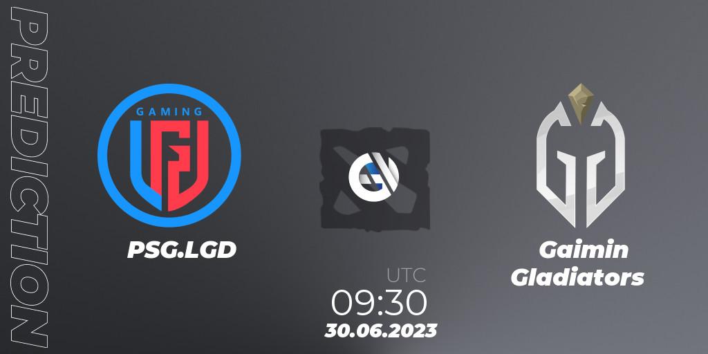 Prognose für das Spiel PSG.LGD VS Gaimin Gladiators. 30.06.2023 at 09:20. Dota 2 - Bali Major 2023 - Group Stage