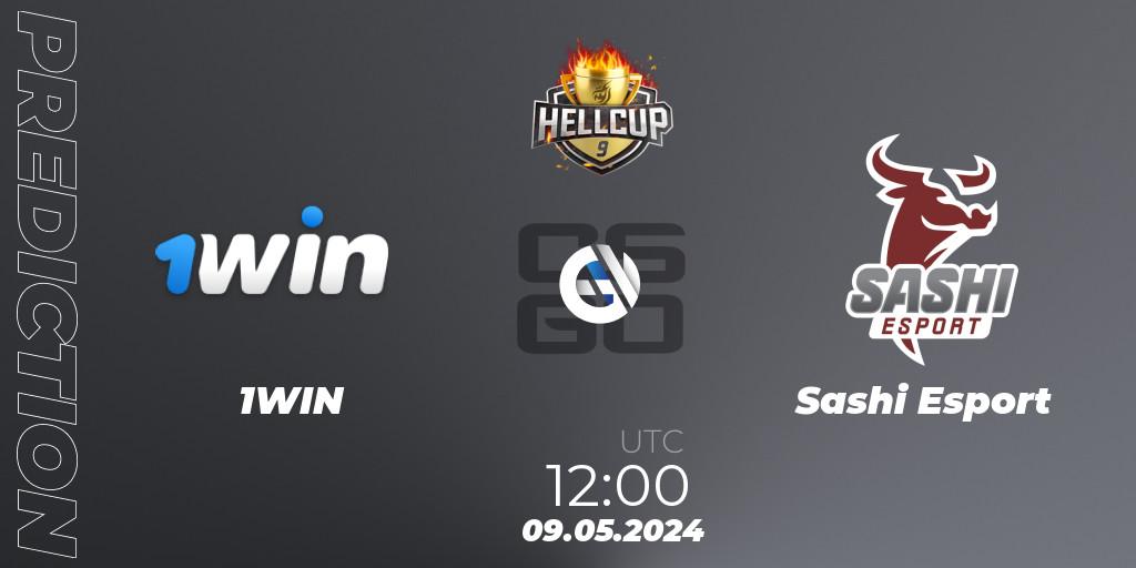 Prognose für das Spiel 1WIN VS Sashi Esport. 09.05.24. CS2 (CS:GO) - HellCup #9