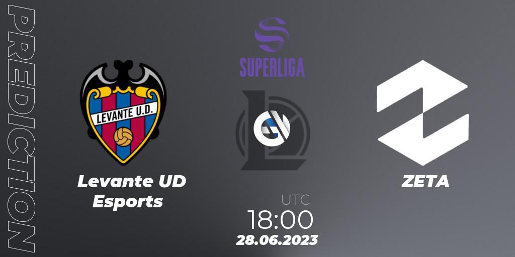 Prognose für das Spiel Levante UD Esports VS ZETA. 28.06.2023 at 18:00. LoL - LVP Superliga 2nd Division 2023 Summer