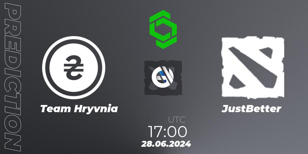 Prognose für das Spiel Team Hryvnia VS JustBetter. 28.06.2024 at 17:20. Dota 2 - CCT Dota 2 Series 1