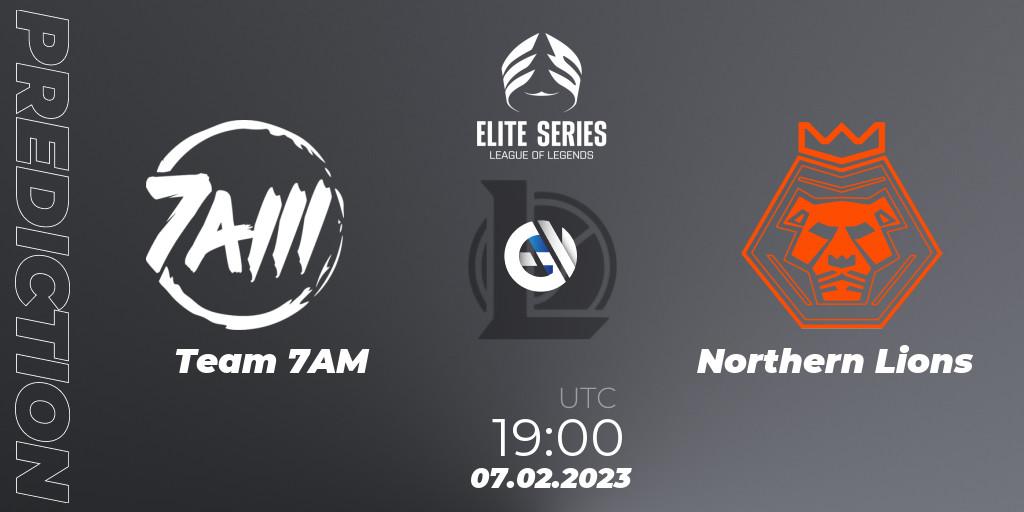 Prognose für das Spiel Team 7AM VS Northern Lions. 07.02.2023 at 19:00. LoL - Elite Series Spring 2023 - Group Stage
