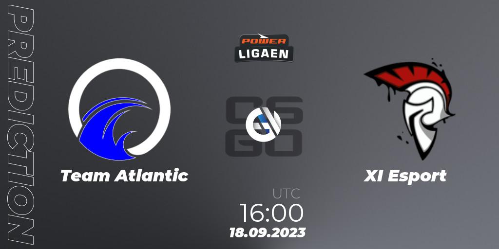 Prognose für das Spiel Team Atlantic VS XI Esport. 18.09.2023 at 16:00. Counter-Strike (CS2) - POWER Ligaen Season 24 Finals