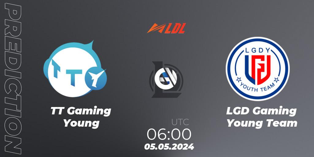 Prognose für das Spiel TT Gaming Young VS LGD Gaming Young Team. 05.05.24. LoL - LDL 2024 - Stage 2