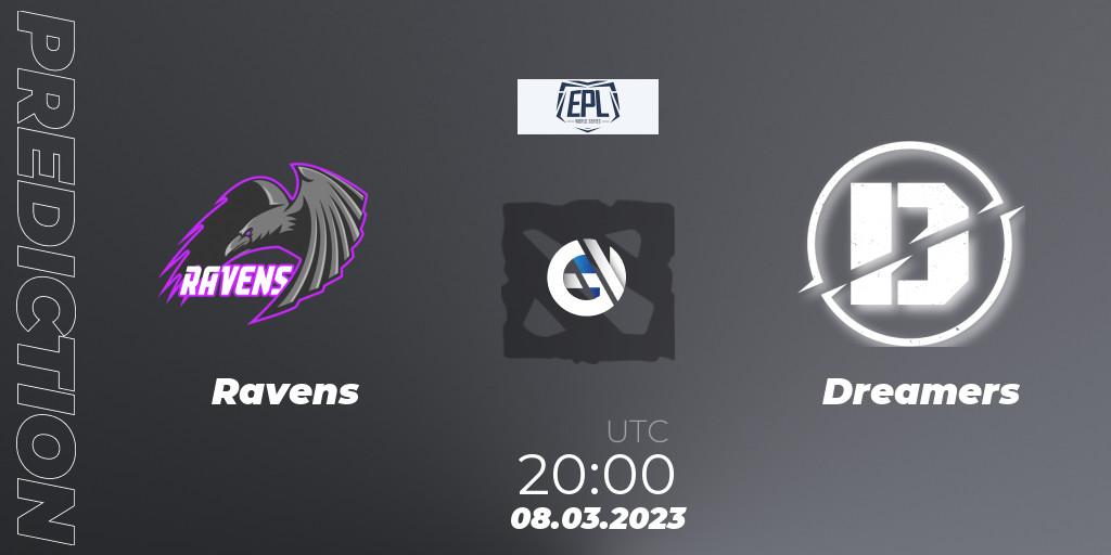 Prognose für das Spiel Ravens VS Dreamers. 08.03.23. Dota 2 - European Pro League World Series America Season 4