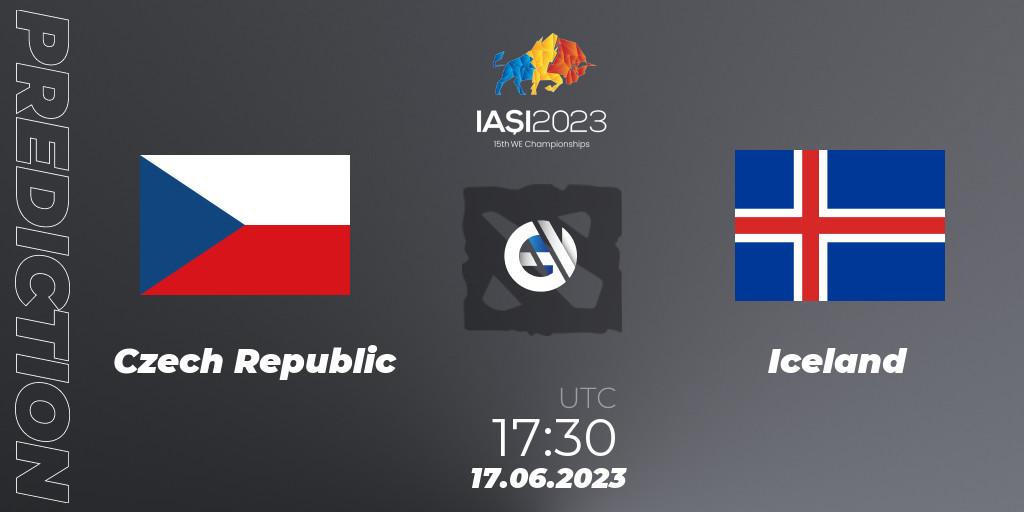 Prognose für das Spiel Czech Republic VS Iceland. 17.06.2023 at 17:30. Dota 2 - IESF Europe A Qualifier 2023