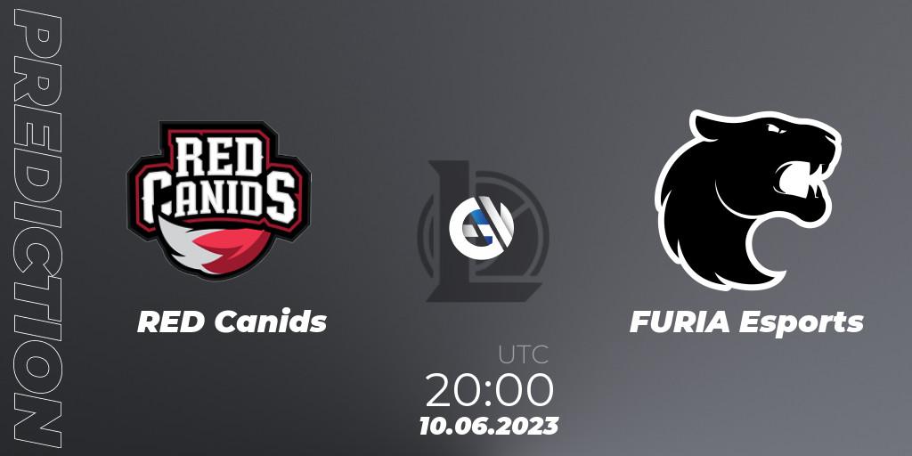 Prognose für das Spiel RED Canids VS FURIA Esports. 10.06.23. LoL - CBLOL Split 2 2023 Regular Season
