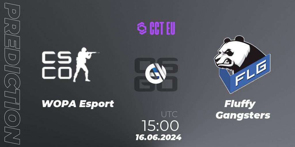 Prognose für das Spiel WOPA Esport VS Fluffy Gangsters. 16.06.2024 at 15:00. Counter-Strike (CS2) - CCT Season 2 European Series #6 Play-In