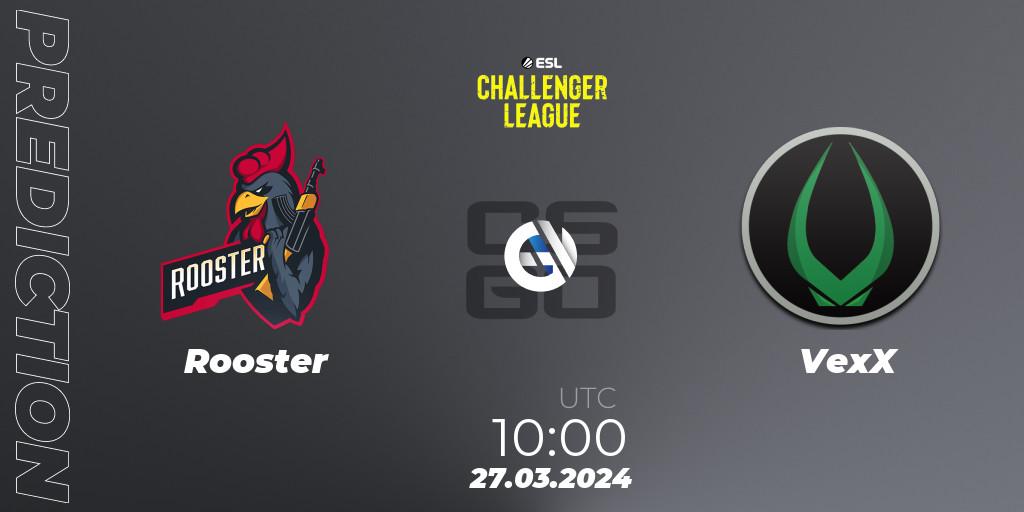 Prognose für das Spiel Rooster VS VexX. 27.03.24. CS2 (CS:GO) - ESL Challenger League Season 47: Oceania