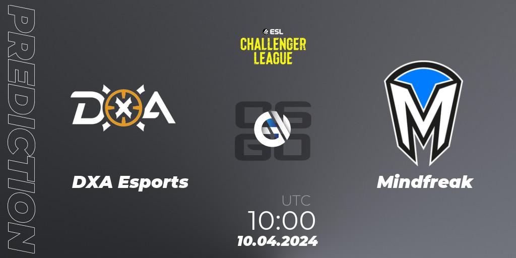 Prognose für das Spiel DXA Esports VS Mindfreak. 10.04.24. CS2 (CS:GO) - ESL Challenger League Season 47: Oceania