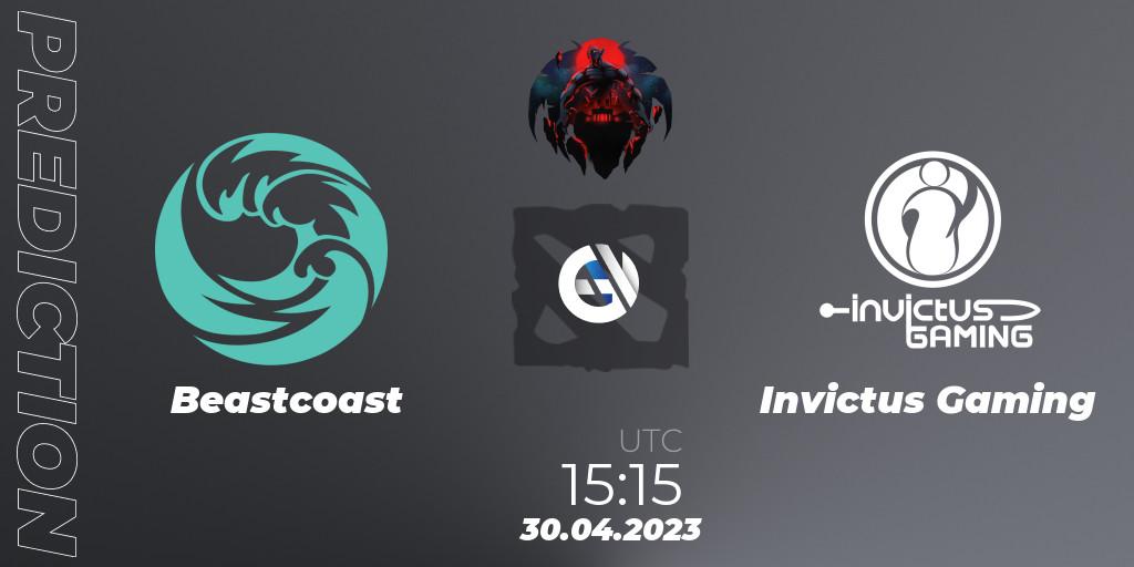 Prognose für das Spiel Beastcoast VS Invictus Gaming. 30.04.23. Dota 2 - The Berlin Major 2023 ESL - Group Stage