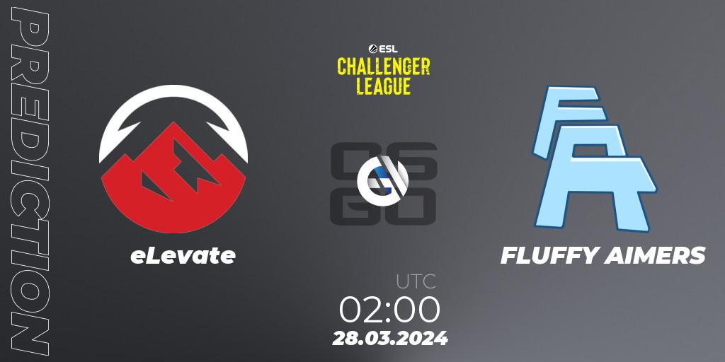 Prognose für das Spiel eLevate VS FLUFFY AIMERS. 18.05.24. CS2 (CS:GO) - ESL Challenger League Season 47: North America