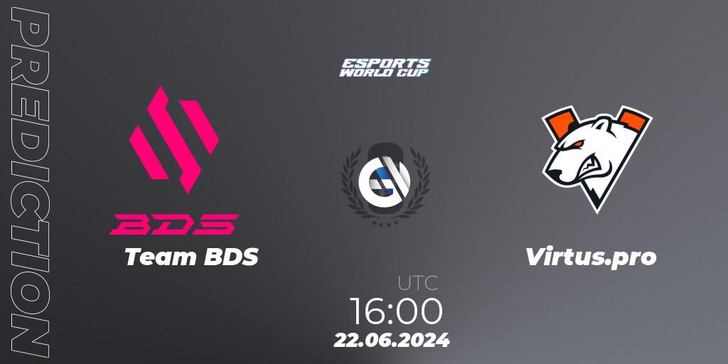 Prognose für das Spiel Team BDS VS Virtus.pro. 22.06.2024 at 16:00. Rainbow Six - Esports World Cup 2024: Europe OQ