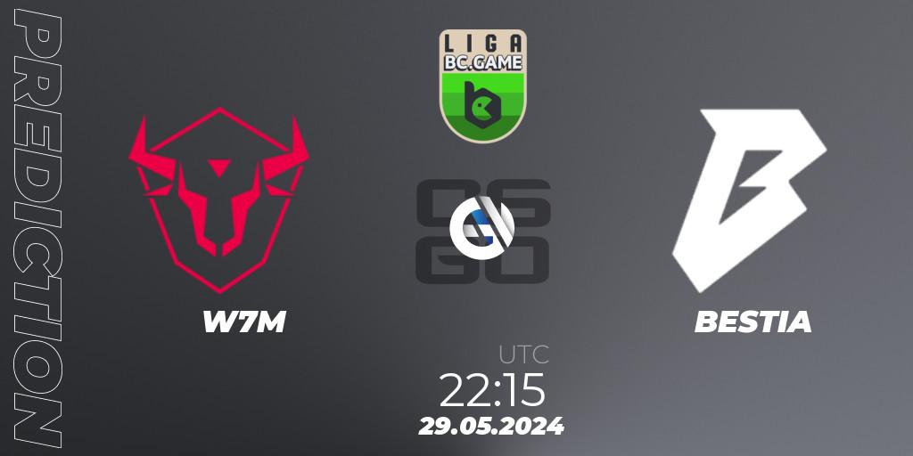 Prognose für das Spiel W7M VS BESTIA. 29.05.2024 at 22:15. Counter-Strike (CS2) - Dust2 Brasil Liga Season 3