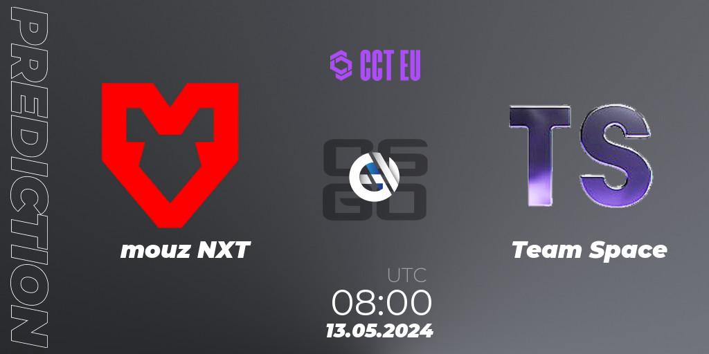 Prognose für das Spiel mouz NXT VS Team Space. 13.05.2024 at 08:00. Counter-Strike (CS2) - CCT Season 2 European Series #3