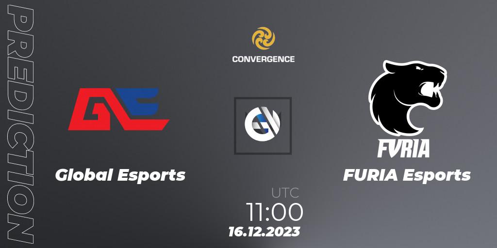 Prognose für das Spiel Global Esports VS FURIA Esports. 16.12.23. VALORANT - Convergence 2023