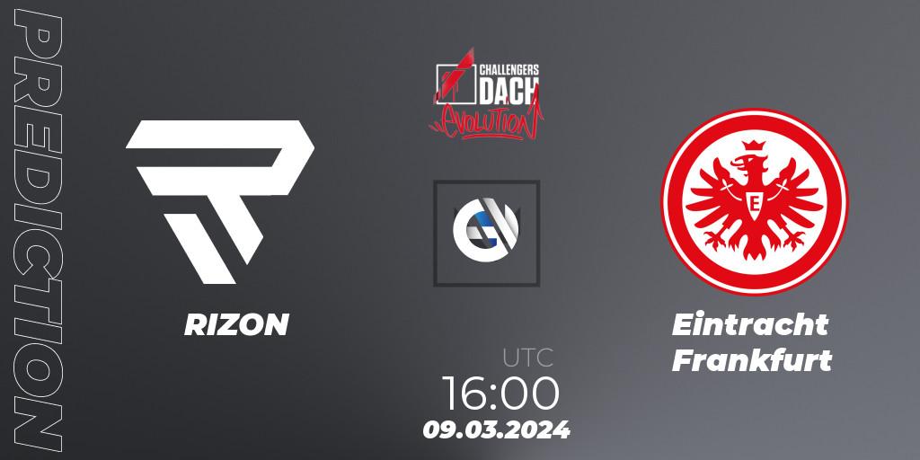 Prognose für das Spiel RIZON VS Eintracht Frankfurt. 09.03.24. VALORANT - VALORANT Challengers 2024 DACH: Evolution Split 1