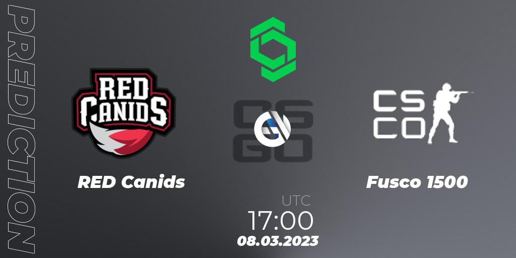 Prognose für das Spiel RED Canids VS Fuscão 1500. 08.03.23. CS2 (CS:GO) - CCT South America Series #5