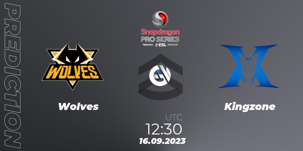 Prognose für das Spiel Wolves VS Kingzone. 16.09.2023 at 12:30. Call of Duty - Snapdragon Pro Series Fall Season