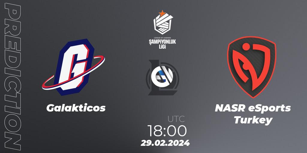 Prognose für das Spiel Galakticos VS NASR eSports Turkey. 29.02.24. LoL - TCL Winter 2024