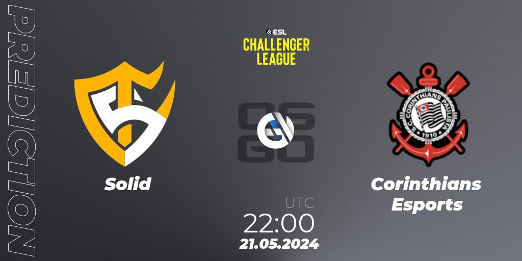 Prognose für das Spiel Solid VS Corinthians Esports. 21.05.2024 at 22:00. Counter-Strike (CS2) - ESL Challenger League Season 47: South America