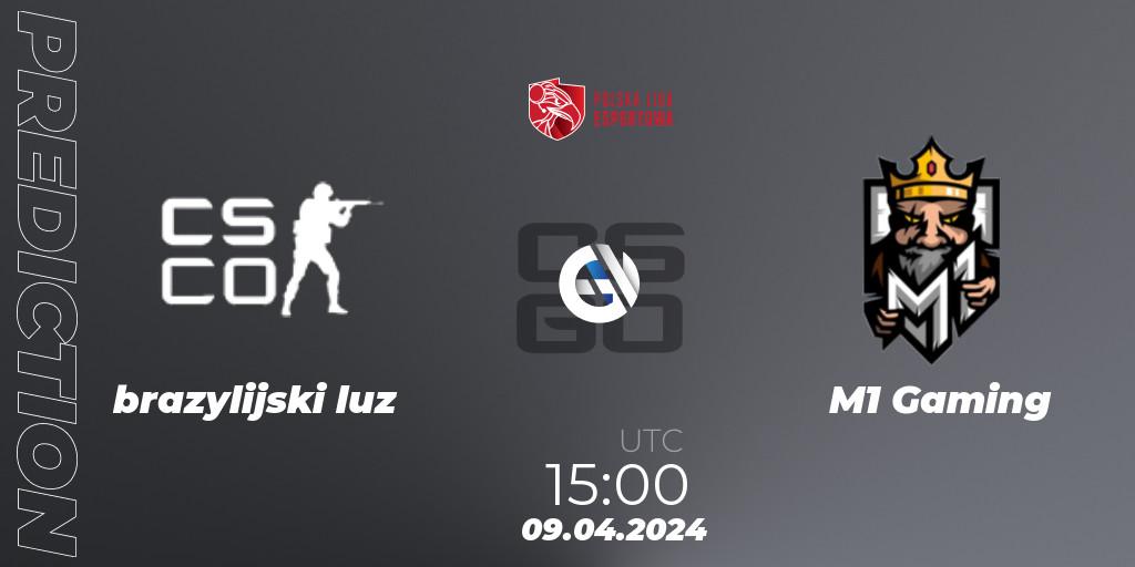 Prognose für das Spiel brazylijski luz VS M1 Gaming. 09.04.24. CS2 (CS:GO) - Polska Liga Esportowa 2024: Split #1