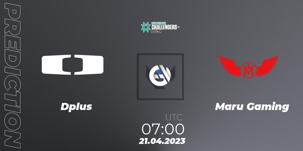Prognose für das Spiel Dplus VS Maru Gaming. 21.04.2023 at 07:00. VALORANT - VALORANT Challengers 2023: Korea Split 2 - Regular League