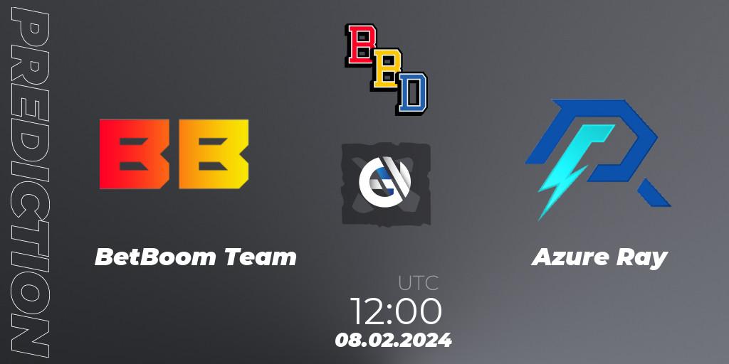 Prognose für das Spiel BetBoom Team VS Azure Ray. 08.02.24. Dota 2 - BetBoom Dacha Dubai 2024