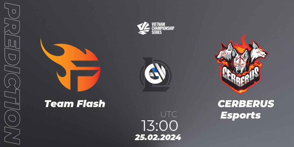 Prognose für das Spiel Team Flash VS CERBERUS Esports. 25.02.24. LoL - VCS Dawn 2024 - Group Stage