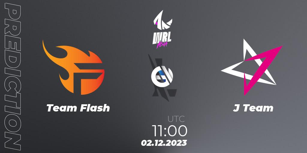 Prognose für das Spiel Team Flash VS J Team. 02.12.2023 at 11:30. Wild Rift - WRL Asia 2023 - Season 2 - Regular Season