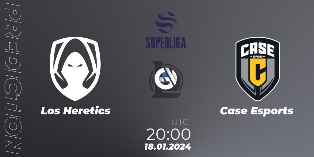 Prognose für das Spiel Los Heretics VS Case Esports. 18.01.2024 at 20:00. LoL - Superliga Spring 2024 - Group Stage