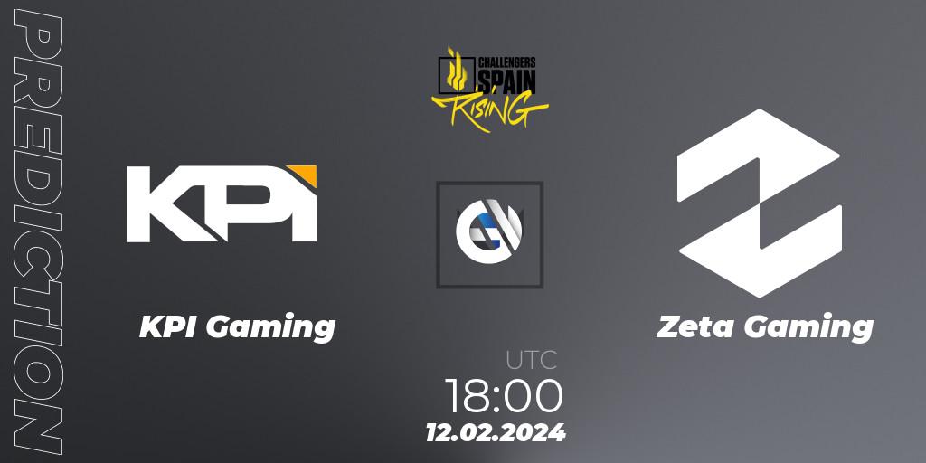 Prognose für das Spiel KPI Gaming VS Zeta Gaming. 12.02.24. VALORANT - VALORANT Challengers 2024 Spain: Rising Split 1