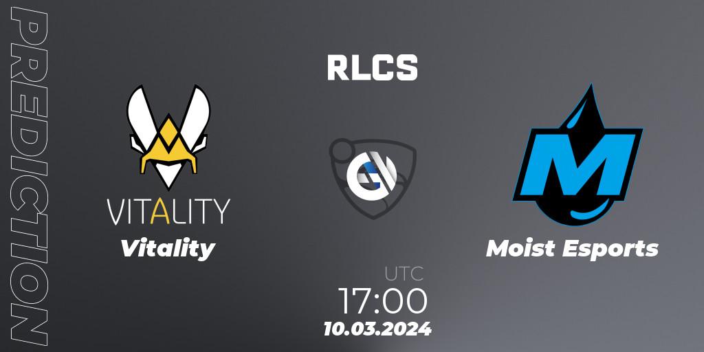 Prognose für das Spiel Vitality VS Moist Esports. 10.03.24. Rocket League - RLCS 2024 - Major 1: Europe Open Qualifier 3