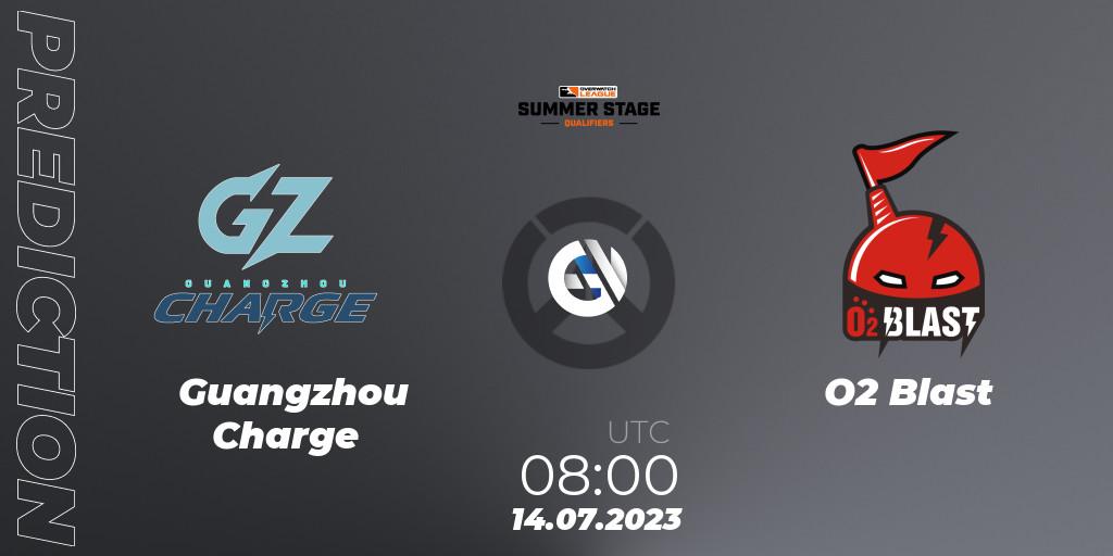 Prognose für das Spiel Guangzhou Charge VS O2 Blast. 14.07.23. Overwatch - Overwatch League 2023 - Summer Stage Qualifiers