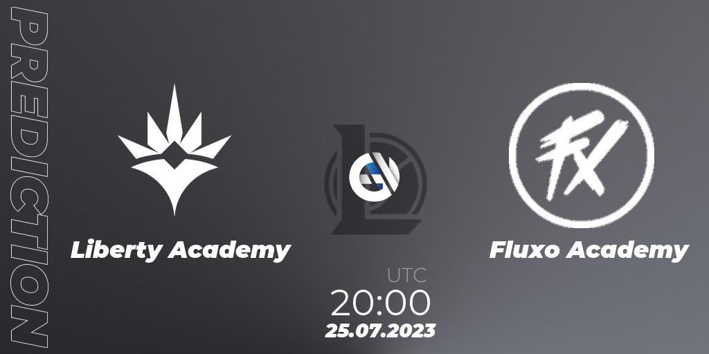 Prognose für das Spiel Liberty Academy VS Fluxo Academy. 25.07.2023 at 20:00. LoL - CBLOL Academy Split 2 2023 - Group Stage