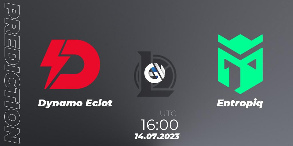 Prognose für das Spiel Dynamo Eclot VS Entropiq. 20.06.2023 at 16:00. LoL - Hitpoint Masters Summer 2023 - Group Stage