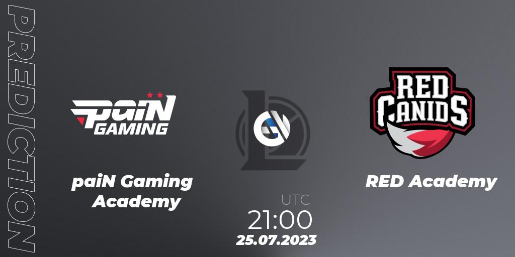 Prognose für das Spiel paiN Gaming Academy VS RED Academy. 25.07.2023 at 21:00. LoL - CBLOL Academy Split 2 2023 - Group Stage